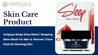 Skin Glow Face Mask For Brightening Face Skin
