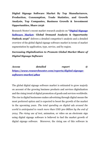 Digital Signage Software Market Top Companies 2036