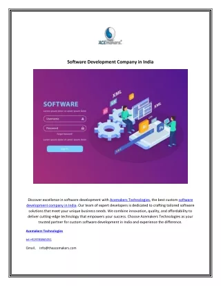 Best Custom Software Development Company in India