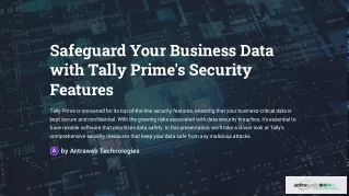 Tally Prime's Security Features: Safeguarding Your Business Data