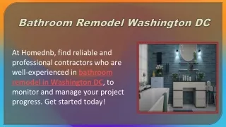 Bathroom Remodel Washington DC