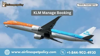 How to Manage Booking with KLM Airlines?