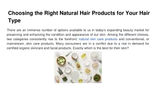 Choosing the Right Natural Hair Products for Your Hair Type (1)