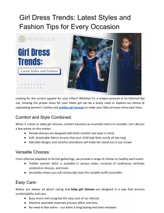 Girl Dress Trends_ Latest Styles and Fashion Tips for Every Occasion.docx