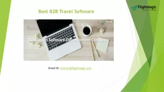 Best B2B Travel Software