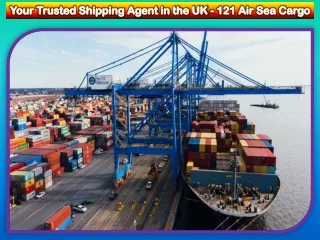 Your Trusted Shipping Agent in the UK - 121 Air Sea Cargo