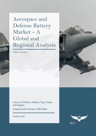 Aerospace and Defense Battery Market