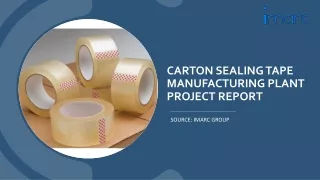 Carton Sealing Tape Manufacturing Plant Project Report