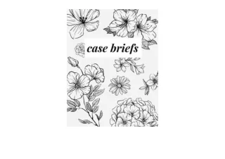 Download Case Briefs Law School Case Brief Notebook 100 cases free acces