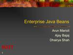 Enterprise Java Beans