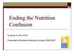 Ending the Nutrition Confusion