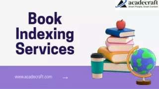 Book Indexing Services