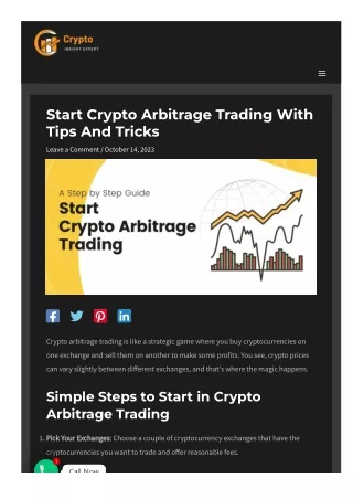 How To Start Crypto Arbitrage Trading Strategies