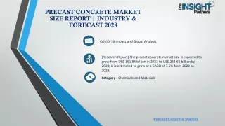 Precast Concrete Market Size Report | Industry & Forecast 2028