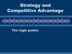 Strategy and Competitive Advantage