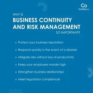 Why is Business Continuity and Risk Management So Important