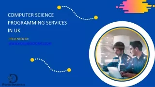 Computer science Programming Services In UK