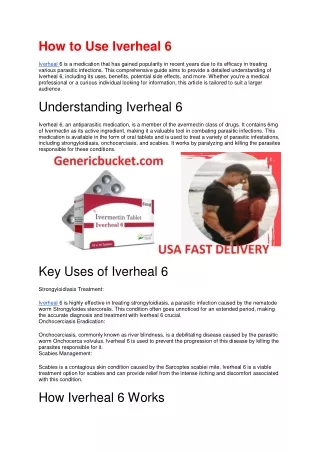 How to Use Iverheal 6