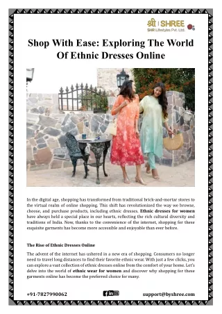 Exploring The World Of Ethnic Dresses Online