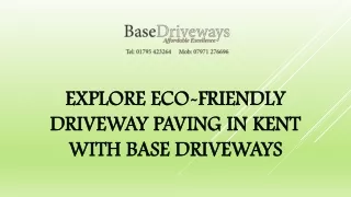 Explore Eco-friendly Driveway Paving in Kent With Base Driveways