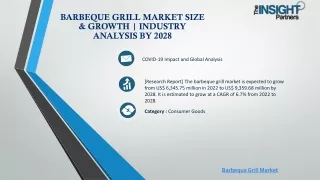 Barbeque Grill Market Size & Growth | Industry Analysis by 2028