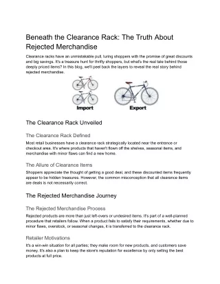 Beneath the Clearance Rack_ The Truth About Rejected Merchandise