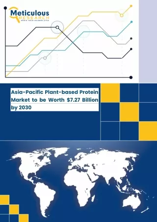 Asia-Pacific Plant-based Protein Market to be Worth $7.27 Billion by 2030