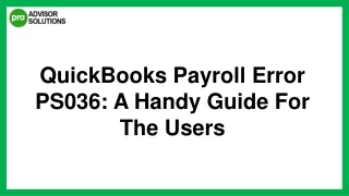 Best Way To Fix Quickbooks Payroll Error ps036