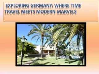 Exploring German Where Time Travel Meets Modern Marvels
