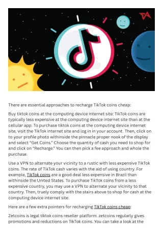 TikTok coins