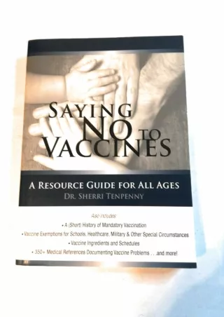 get [PDF] Download Saying No to Vaccines: A Resource Guide for All Ages