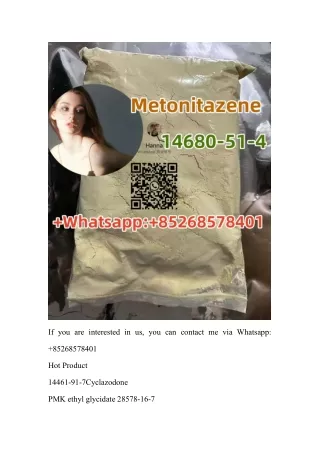 lowest price 14680-51-4Metonitazene