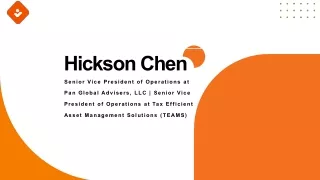 Hickson Chen - A Dedicated Business Expert