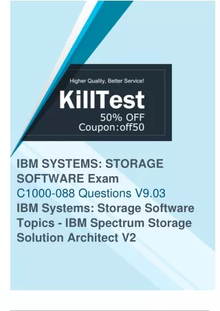 IBM C1000-088 Exam Guide That Can Be Used as Your Best Training Materials