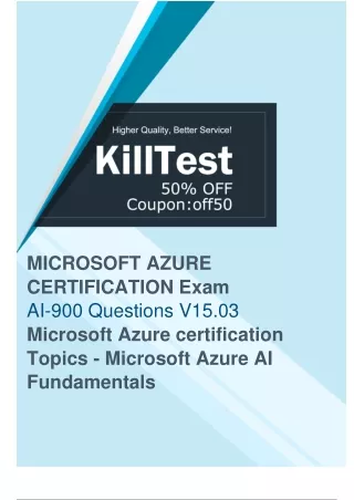 Microsoft AI-900 Exam Guide That Can Be Used as Your Best Training Materials