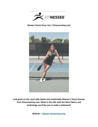 Women Tennis Dress Usa | Fitnesseeshop.com