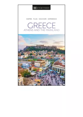 Ebook download Dk Eyewitness Greece Athens And The Mainland Travel Guide unlimit