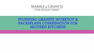 Stunning Granite Worktop & Backsplash Combination for Modern Kitchens