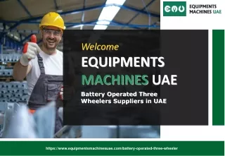 Battery Operated Three Wheelers Suppliers in UAE