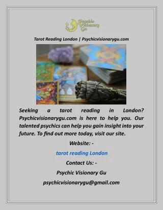 Tarot Reading London  Psychicvisionarygu