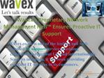 Wavex&#039;s proprietary network management NETi ensures proactiv