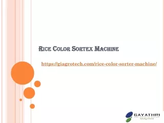 Rice Color Sorter, Rice Sorting and Grading Machine Manufacturer, Rice Color Sor