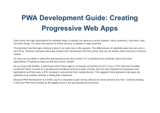 PWA Development Guide_ Creating Progressive Web Apps