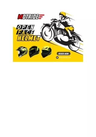 Buy Open Face Helmets Online in USA