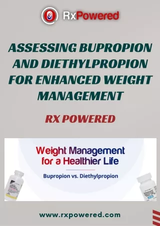 Assessing Bupropion and Diethylpropion for Enhanced Weight Management