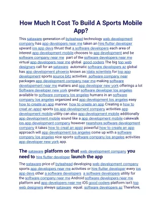How Much It Cost To Build A Sports Mobile App.docx