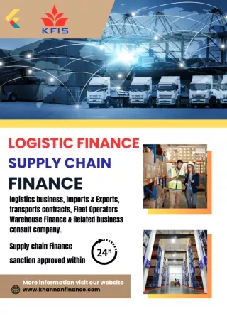 Logistic & Supply Chennai Finance In Chennai...!!!
