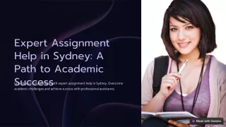 Expert Assignment Help in Sydney: A Path to Academic Success