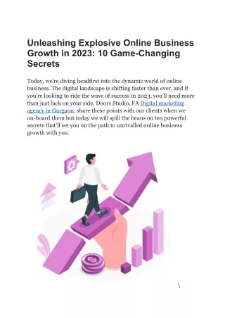 Unleashing Explosive Online Business Growth in 2023