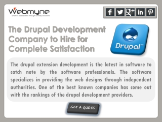 The Drupal Development Company to Hire for Complete Satisfac